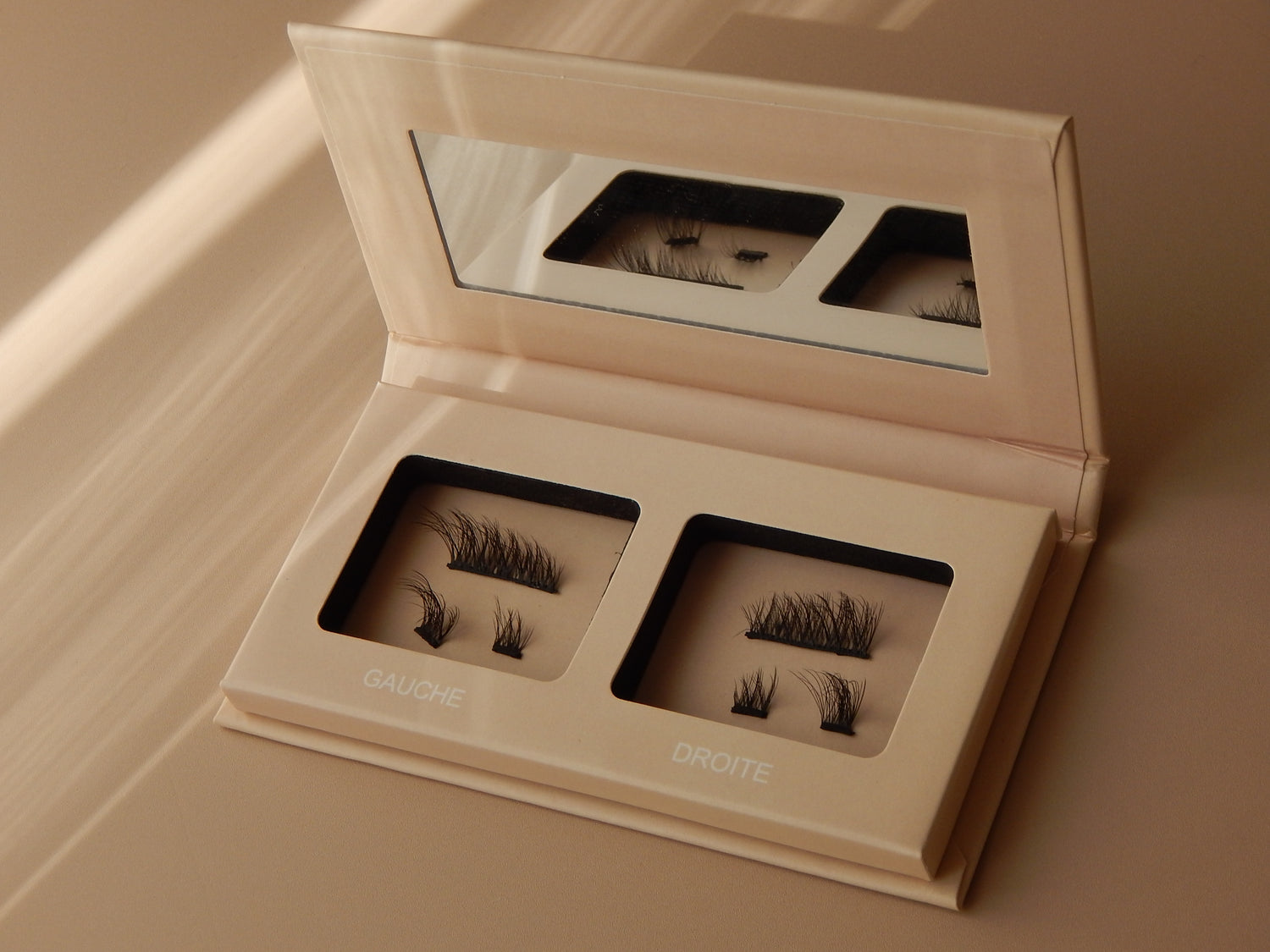 Cils magnétiques demi - longueur